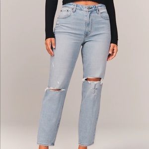 Abercrombie Curve Love High Rise Mom Jeans